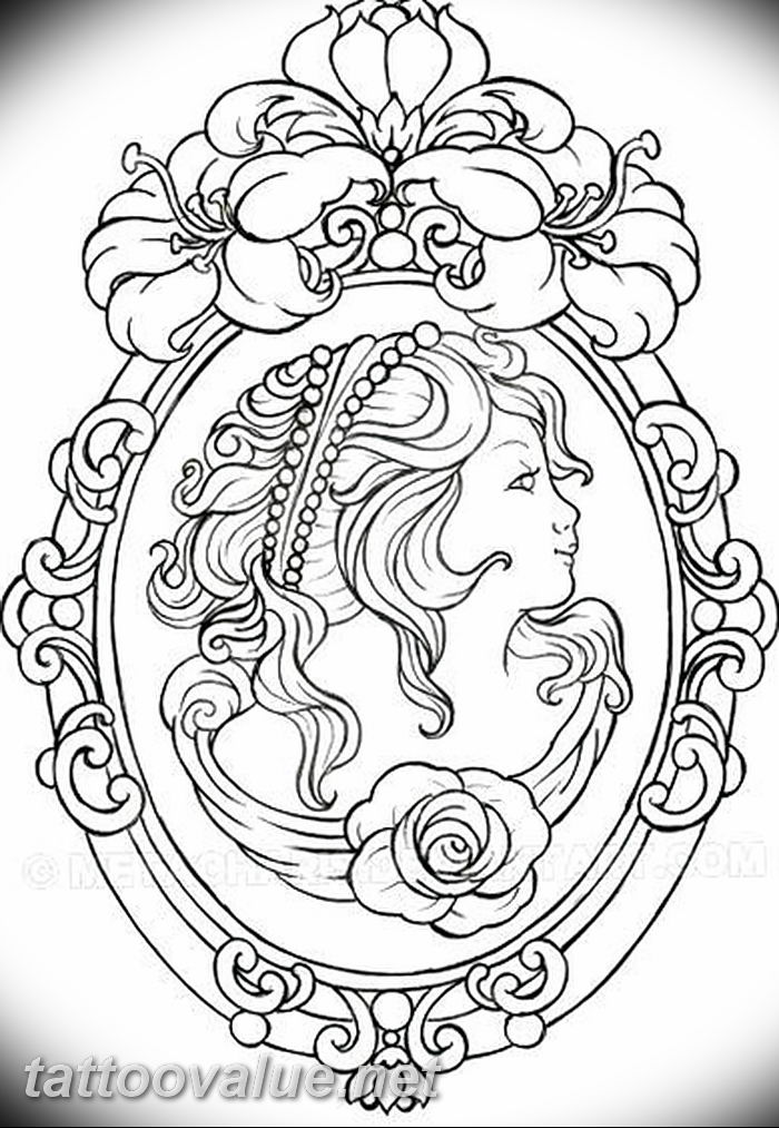 photo tattoo mirror 05.12.2018 №059 - Example tattoo pattern with mirror - tattoovalue.net